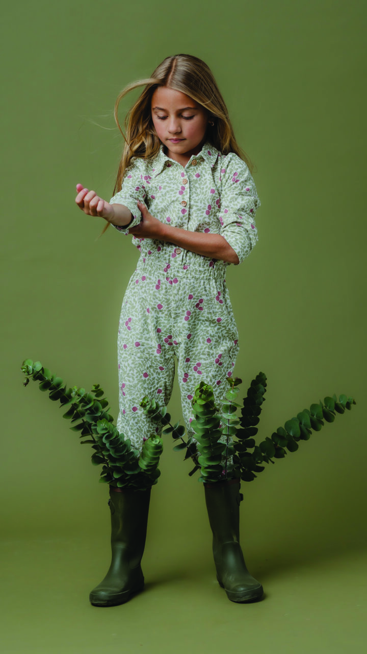 Jumper con Estampado Verde para Niña