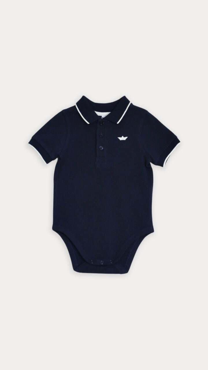 BODY CHEMISE AZUL PARA BEBÉ NIÑO