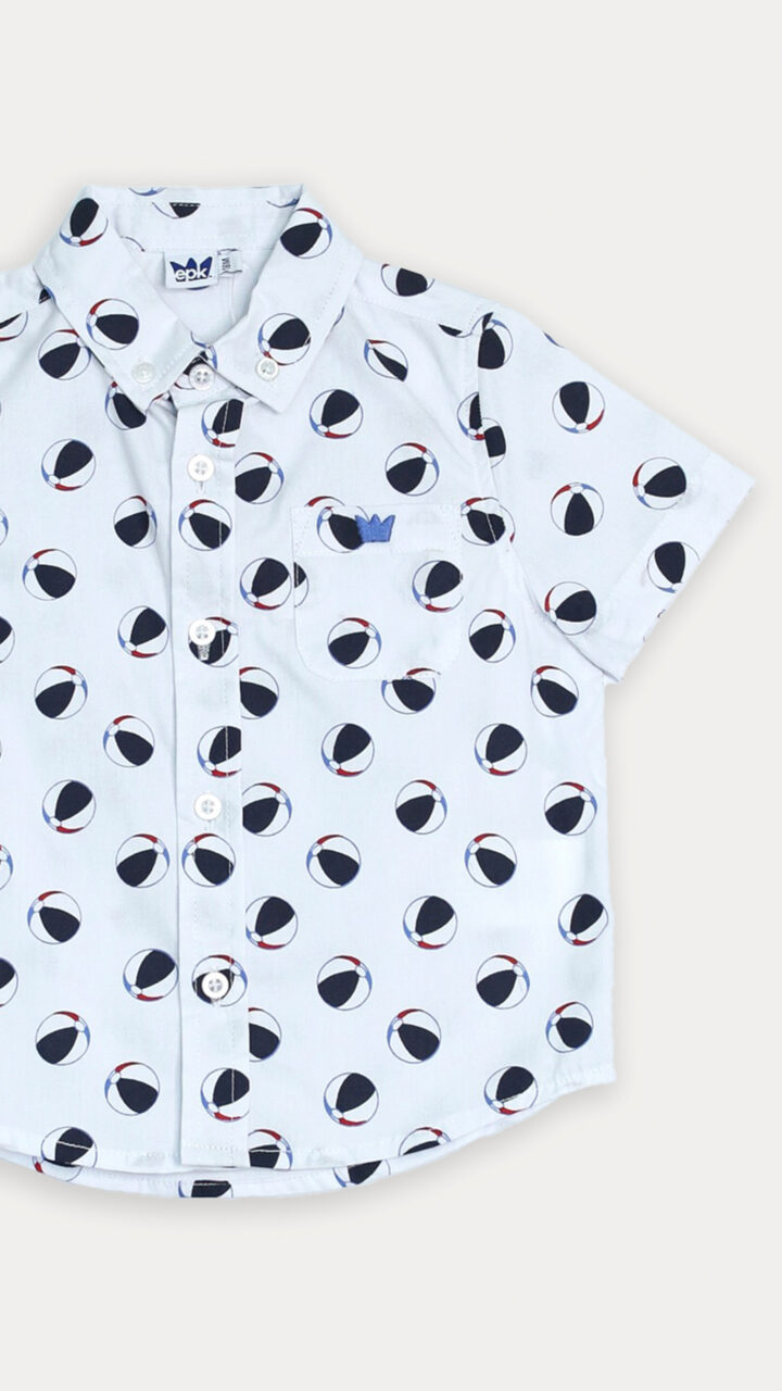 CAMISA DE PELOTAS PARA BEBÉ NIÑO - Imagen 3