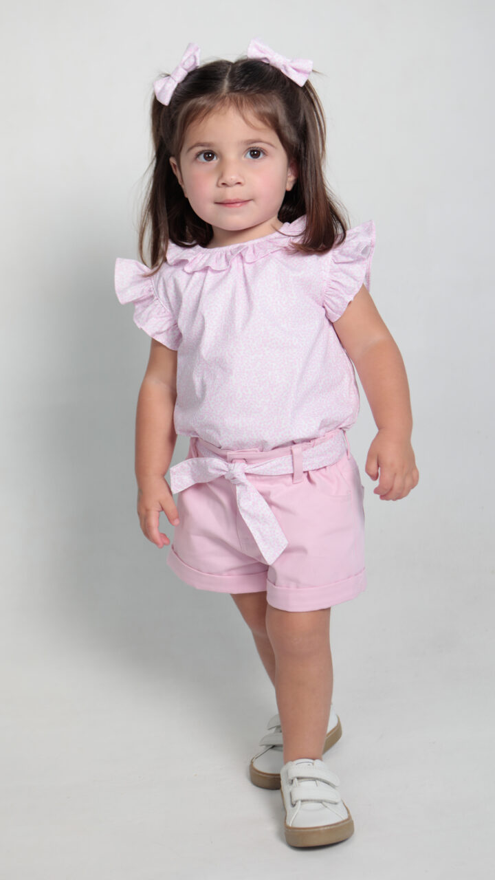 BLUSA DE MATICAS ROSADAS - Imagen 4