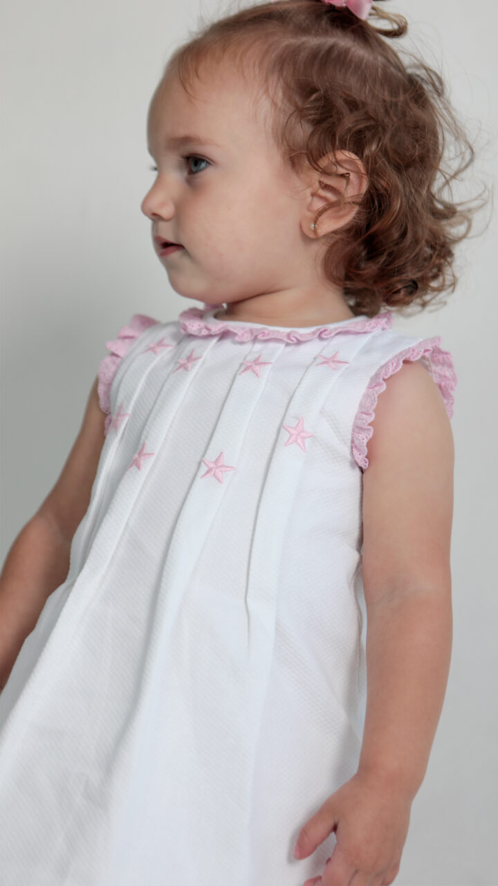 VESTIDO BLANCO CON ESTRELLAS - Imagen 3