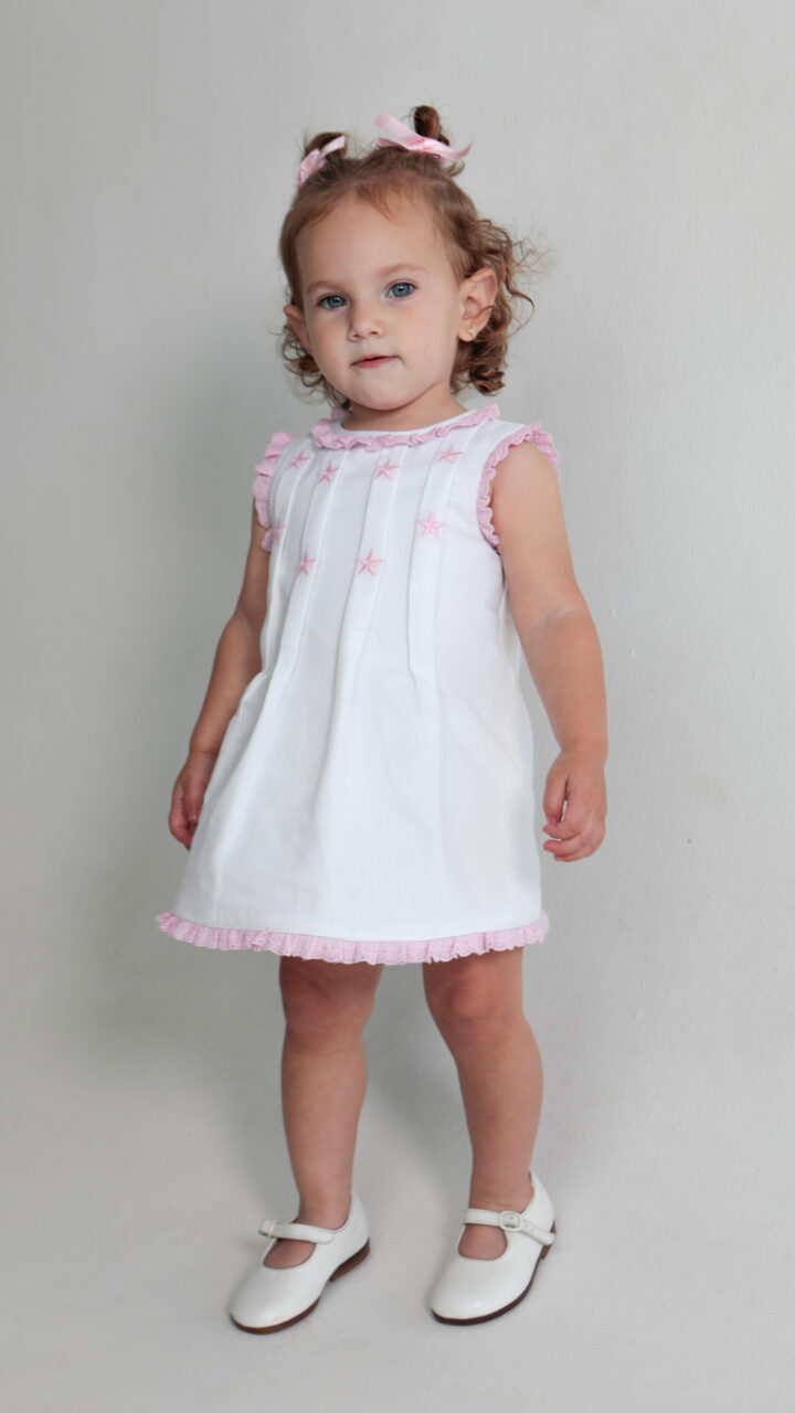 VESTIDO BLANCO CON ESTRELLAS - Imagen 4