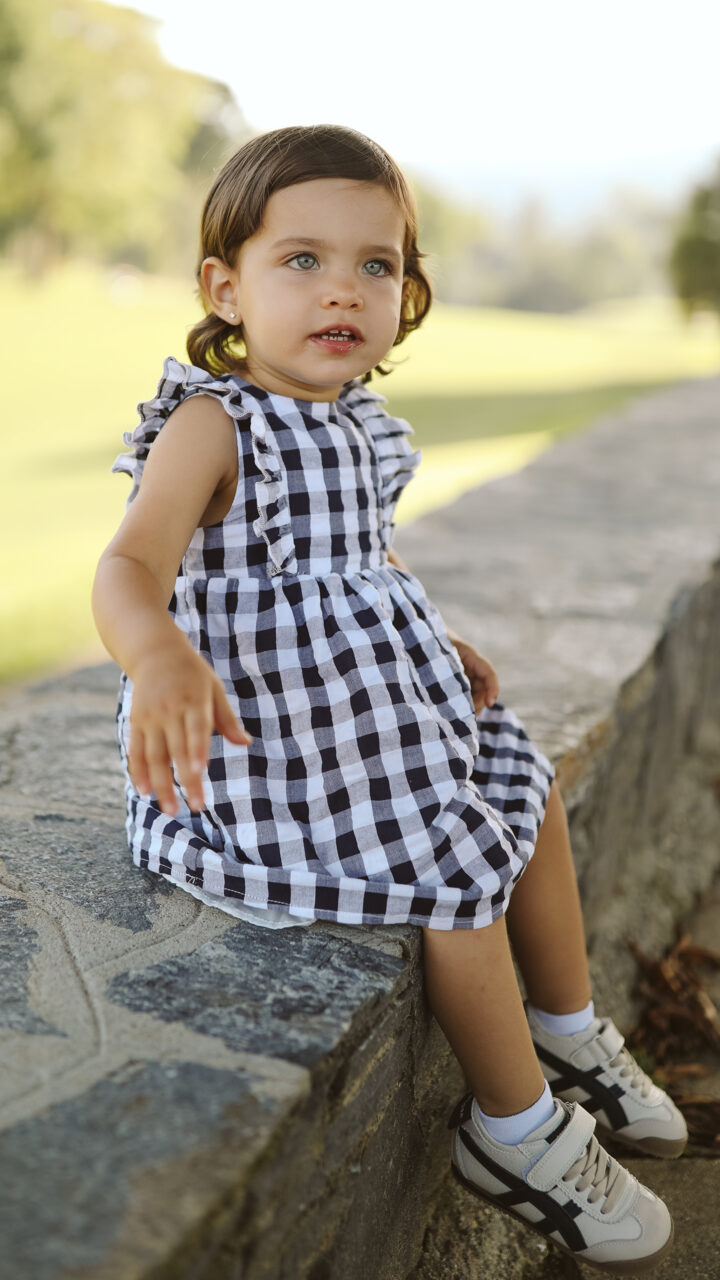 VESTIDO DE CUADROS AZULES - Imagen 4