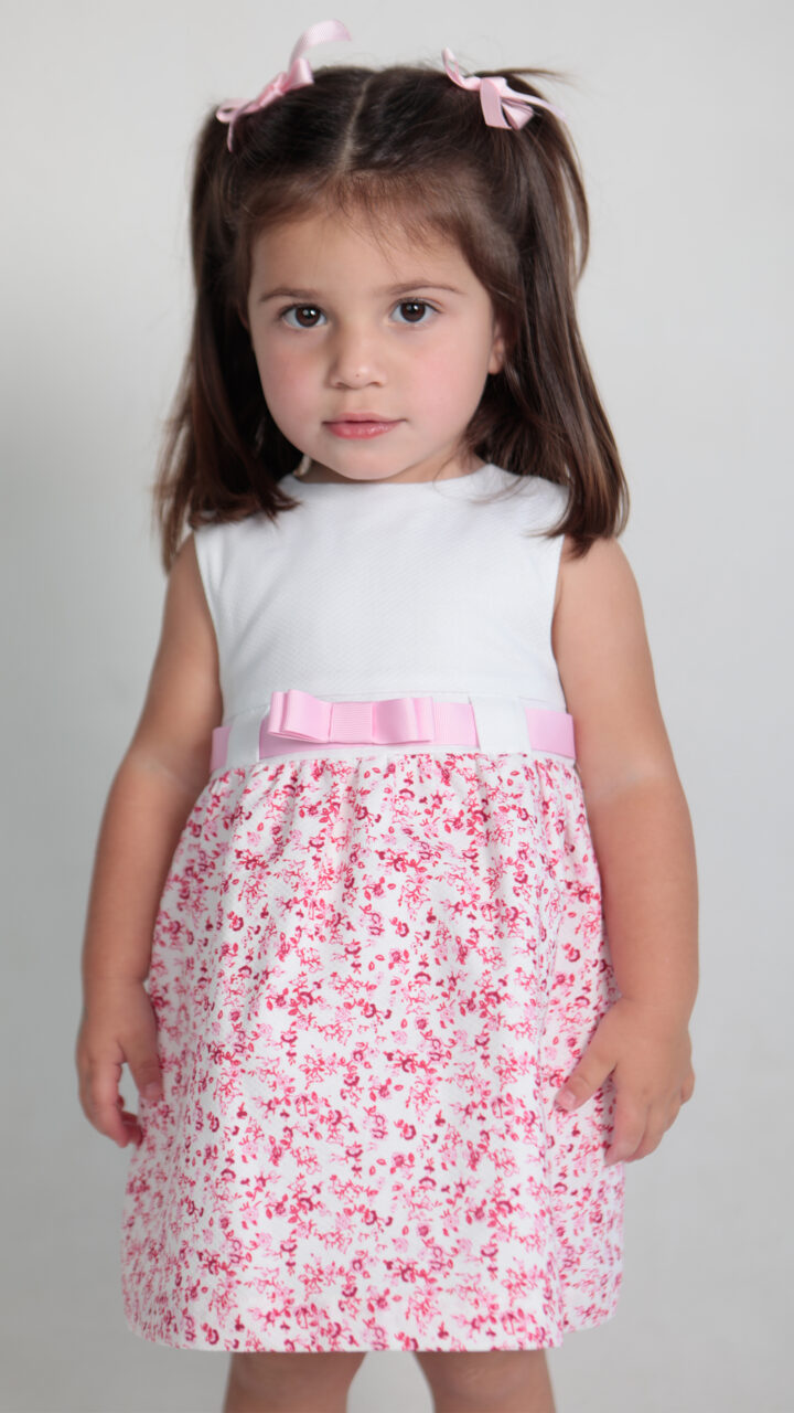 VESTIDO DE FLORES ROSADAS - Imagen 4