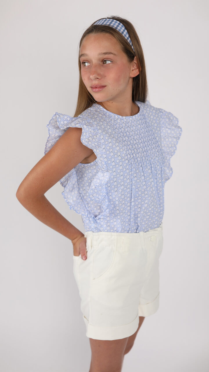 BLUSA LILA CON FLORES - Imagen 4