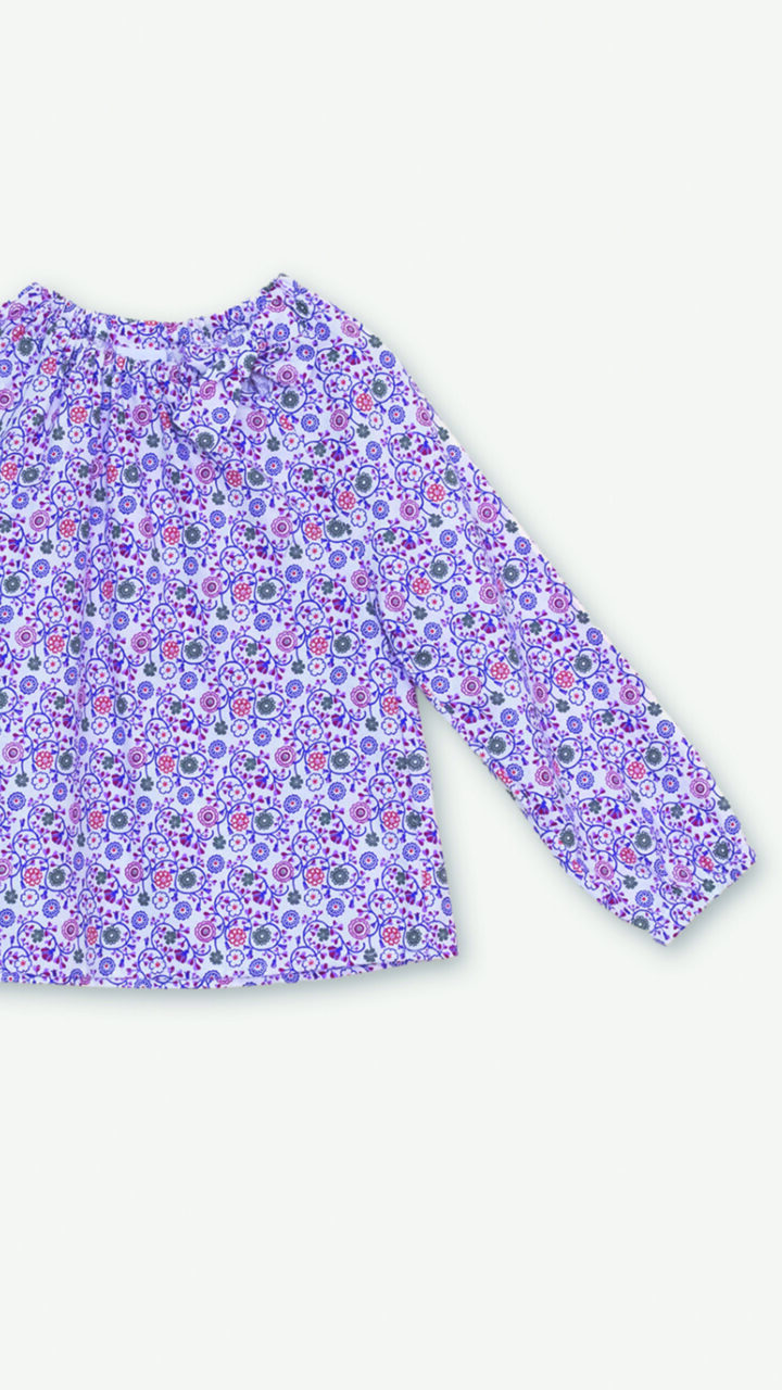BLUSA MULTICOLOR DE FLORES - Imagen 3