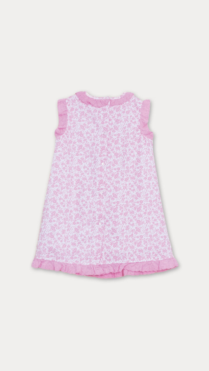 VESTIDO DE FLORES ROSADAS - Imagen 2