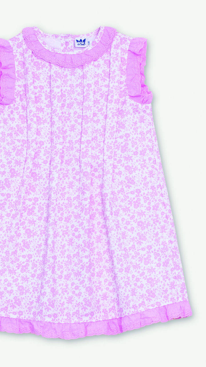 VESTIDO DE FLORES ROSADAS - Imagen 3