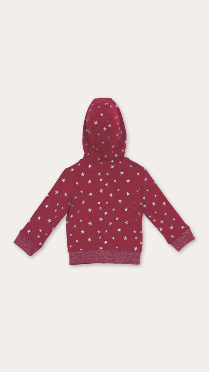 SUÉTER ROJO DE ESTRELLAS BEBÉ NIÑA - Imagen 2