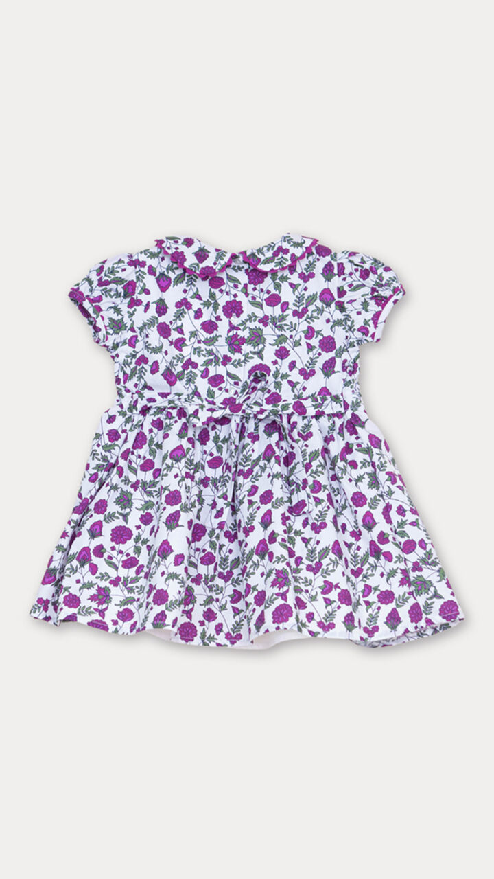 VESTIDO DE FLORES MORADAS - Imagen 2