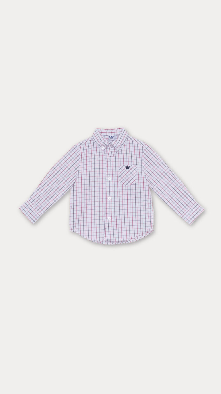 CAMISA CUADROS AZULES Y ROJOS
