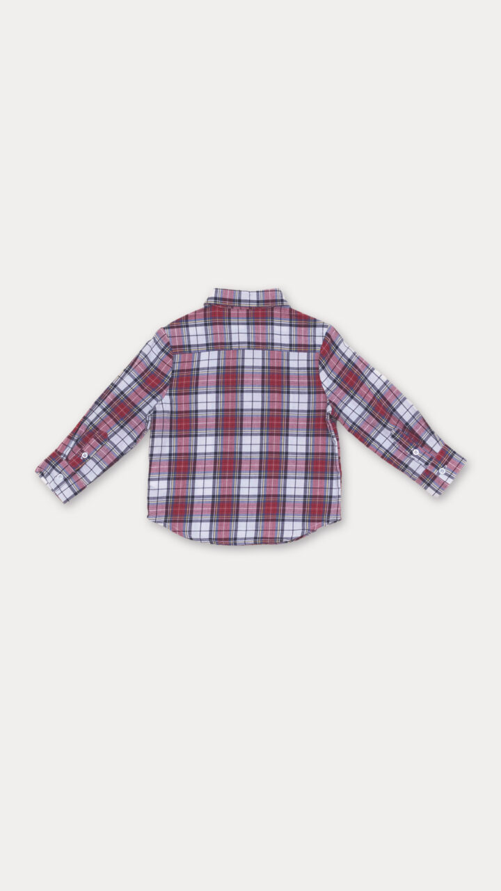 CAMISA CUADROS ROJOS Y AZULES - Imagen 2
