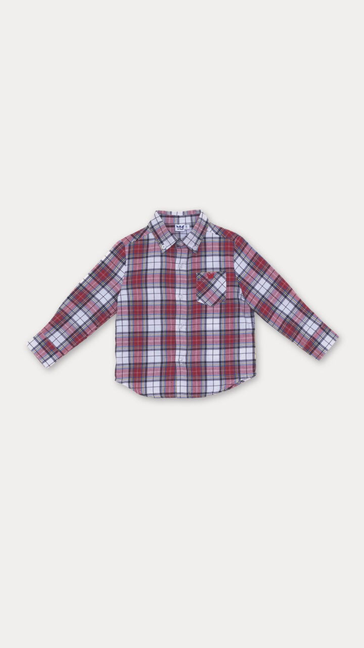 CAMISA CUADROS ROJOS Y AZULES
