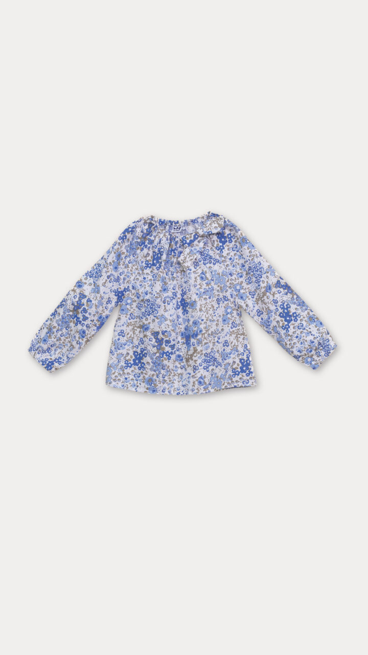 BLUSADE FLORES AZULES