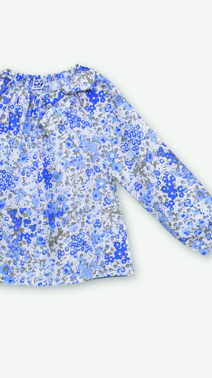 BLUSADE FLORES AZULES - Imagen 3