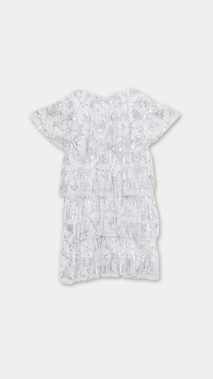 VESTIDO DE CAPAS CON LENTEJUELAS - Imagen 2