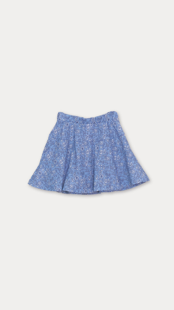FALDA CON FLORES AZULES - Imagen 2
