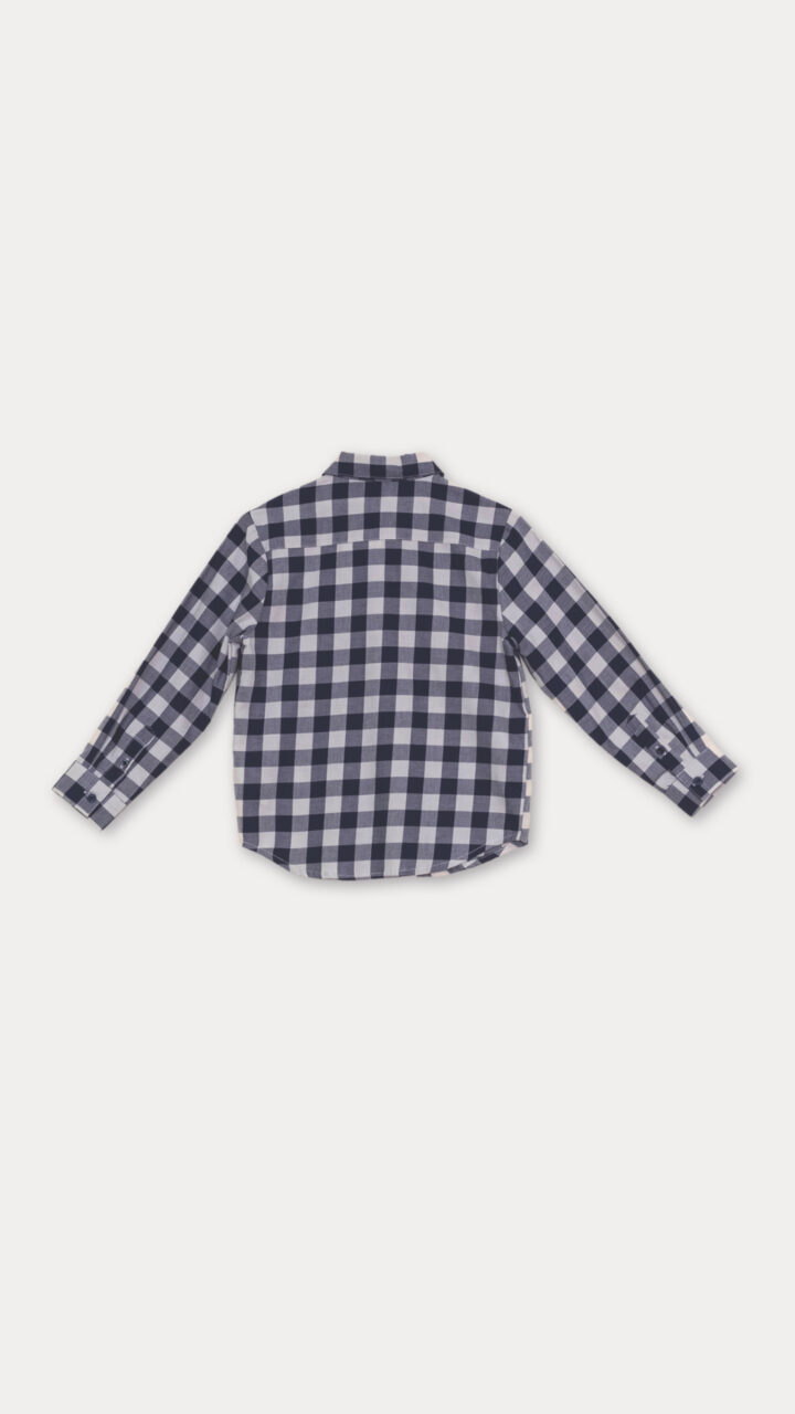 CAMISA DE CUADROS AZULES Y CREMA - Imagen 2