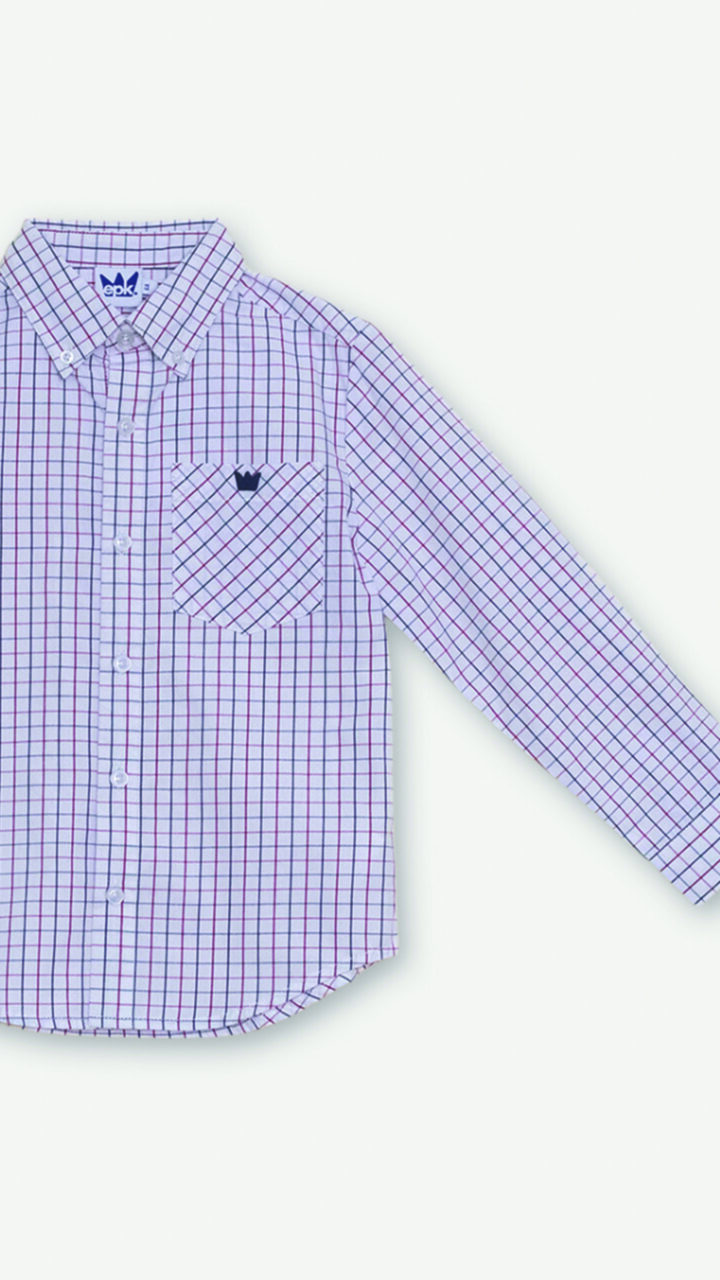 CAMISA CUADROS AZULES Y ROJOS - Imagen 3