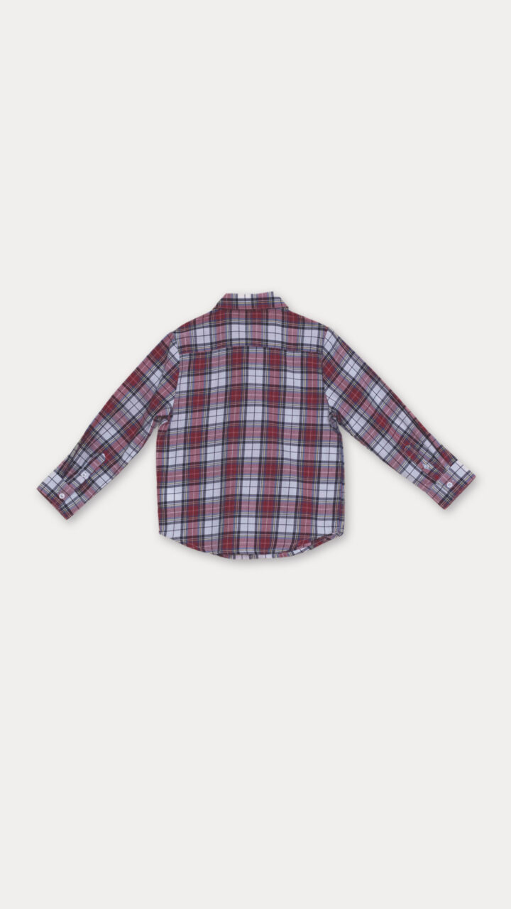 CAMISA CUADROS ROJOS Y AZULES - Imagen 2