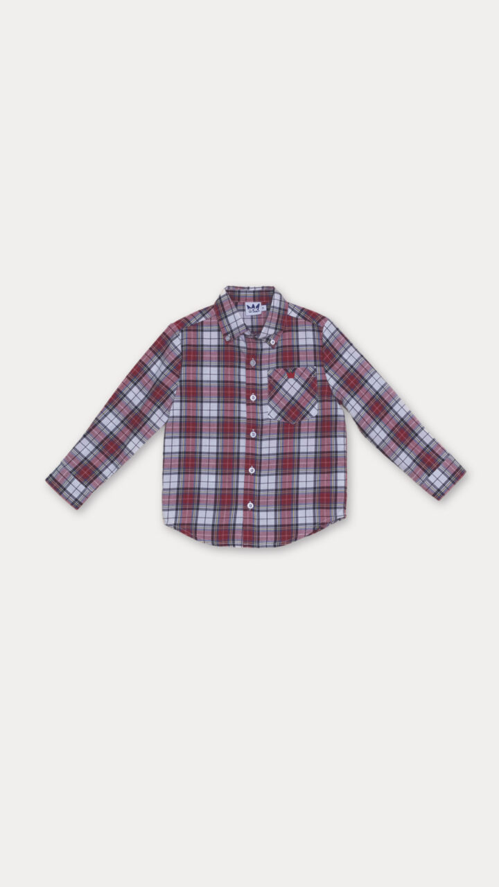 CAMISA CUADROS ROJOS Y AZULES