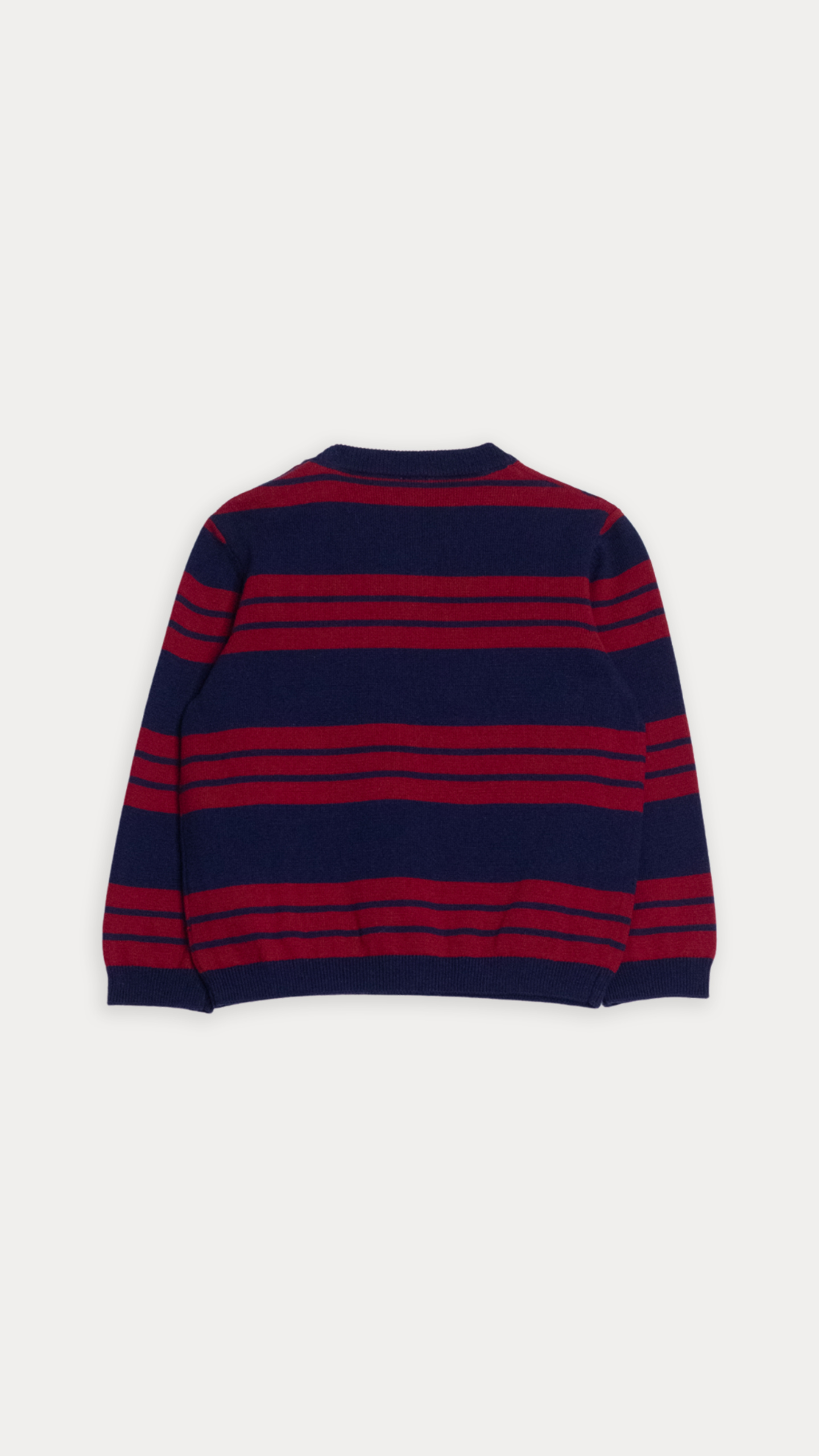 SUÉTER AZUL DE RAYAS ROJAS - Imagen 2