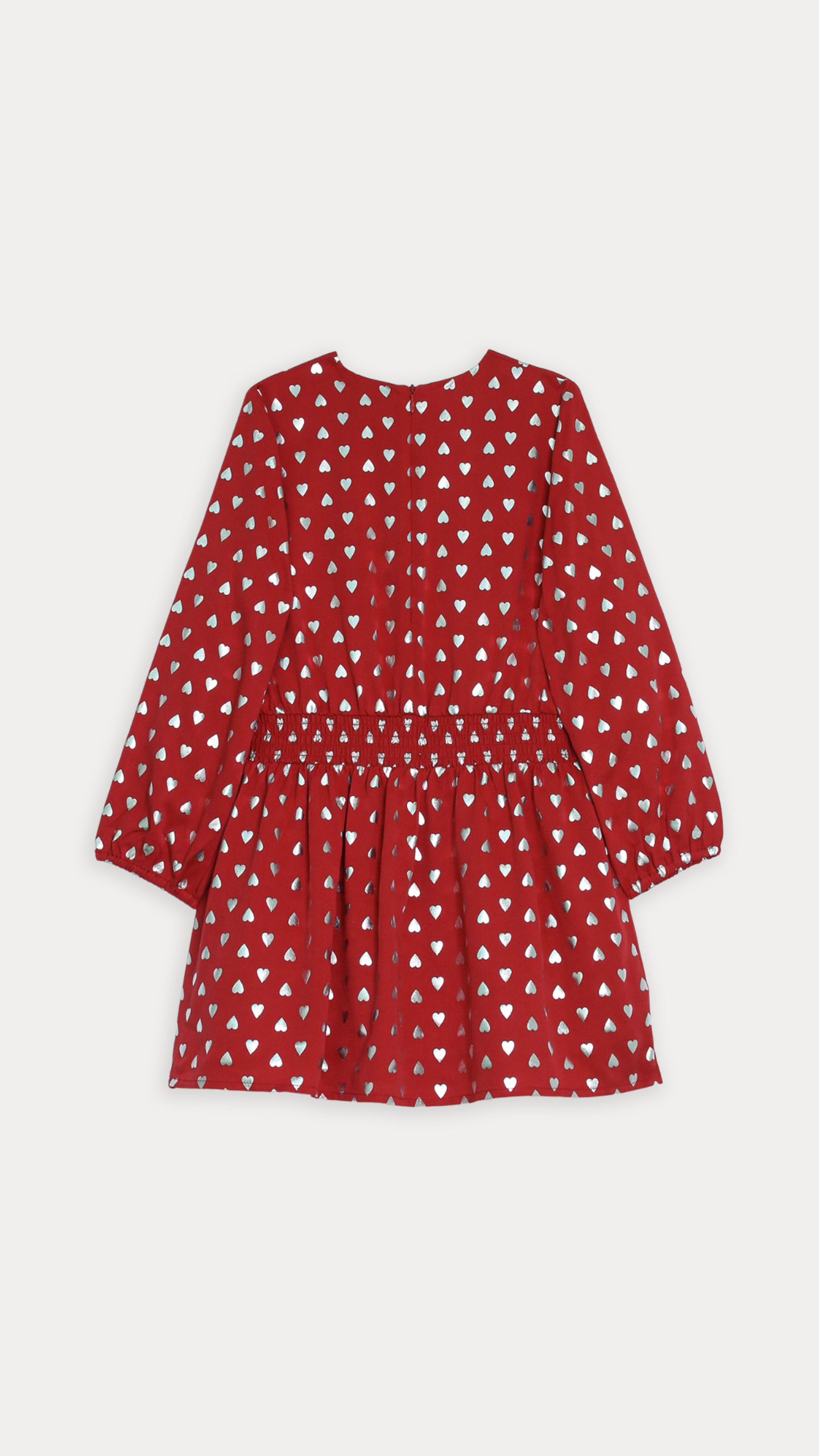 VESTIDO ROJO DE CORAZONES - Imagen 2