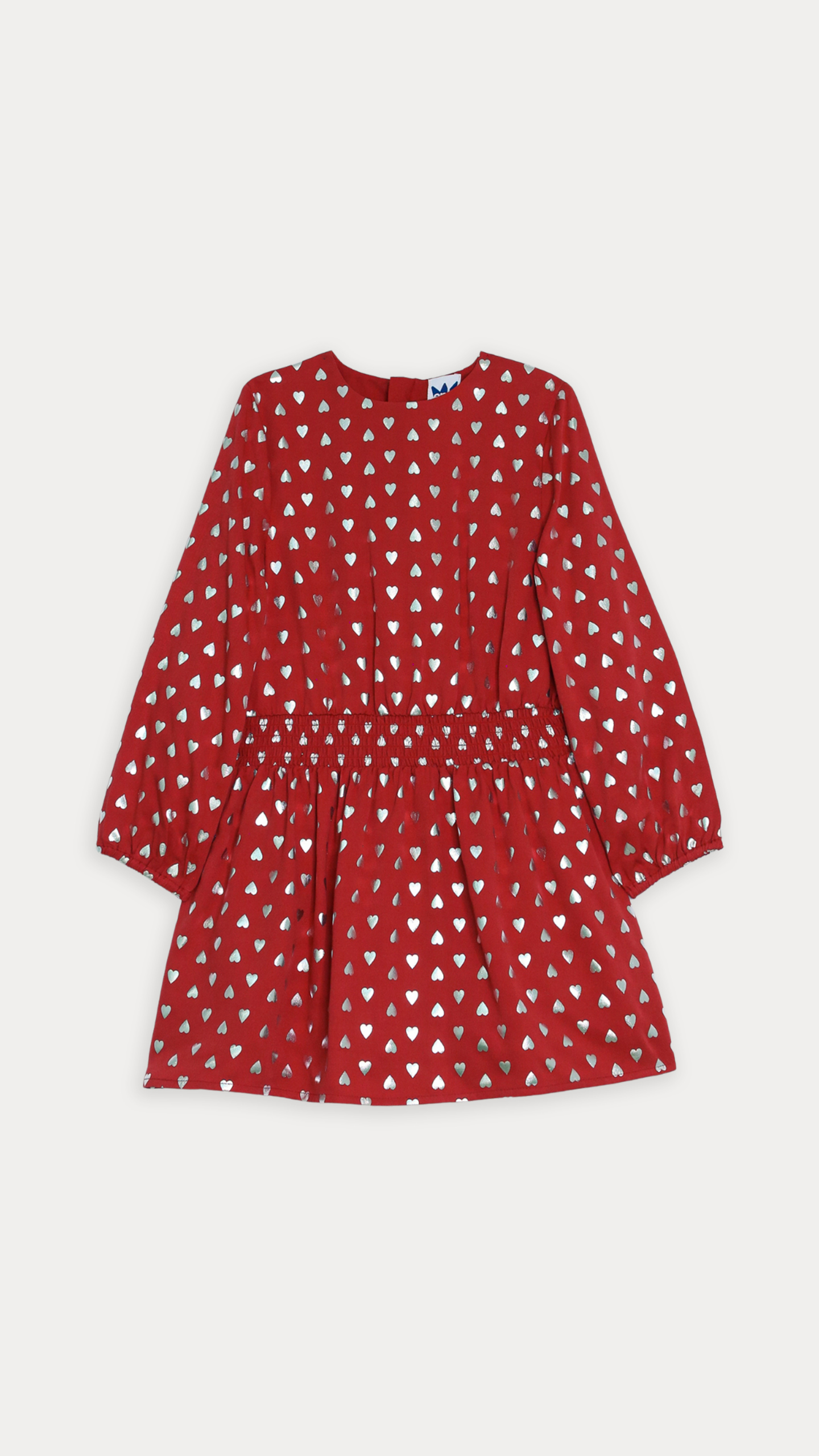 VESTIDO ROJO DE CORAZONES