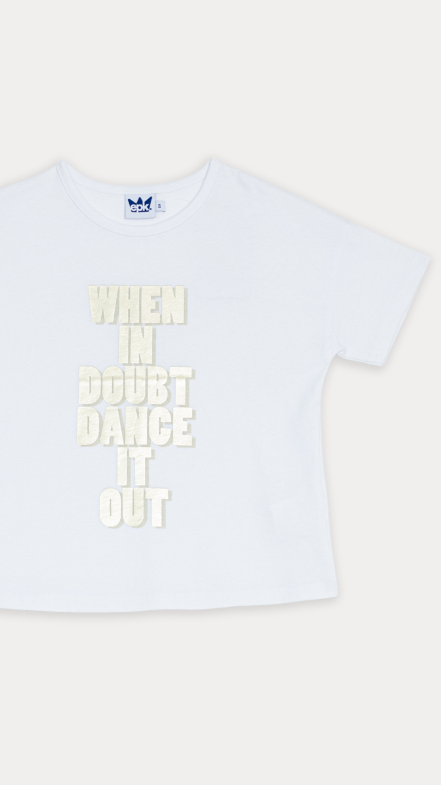 FRANELA BLANCA CON FRASE - Imagen 3