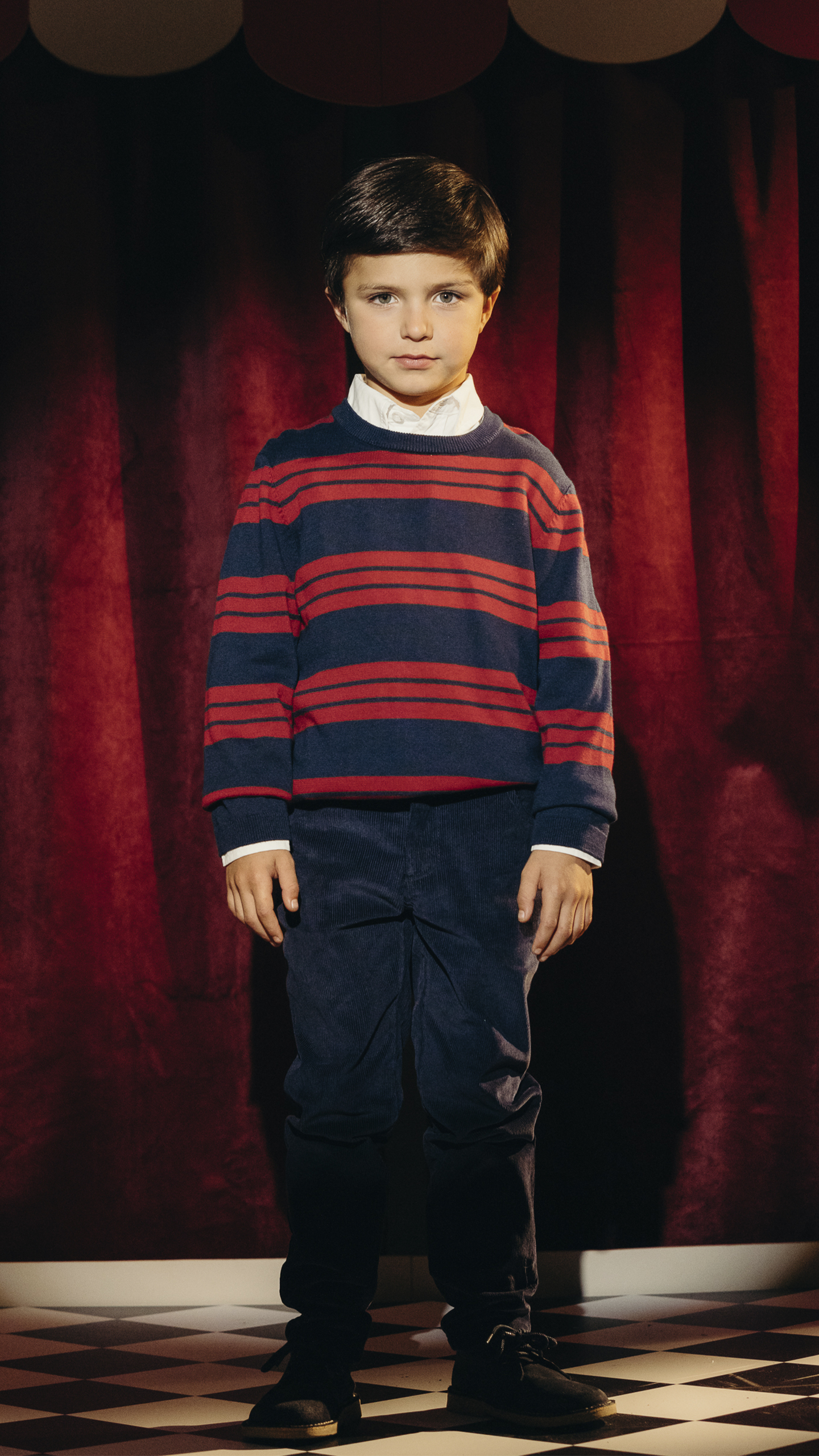 SUÉTER AZUL DE RAYAS ROJAS - Imagen 3