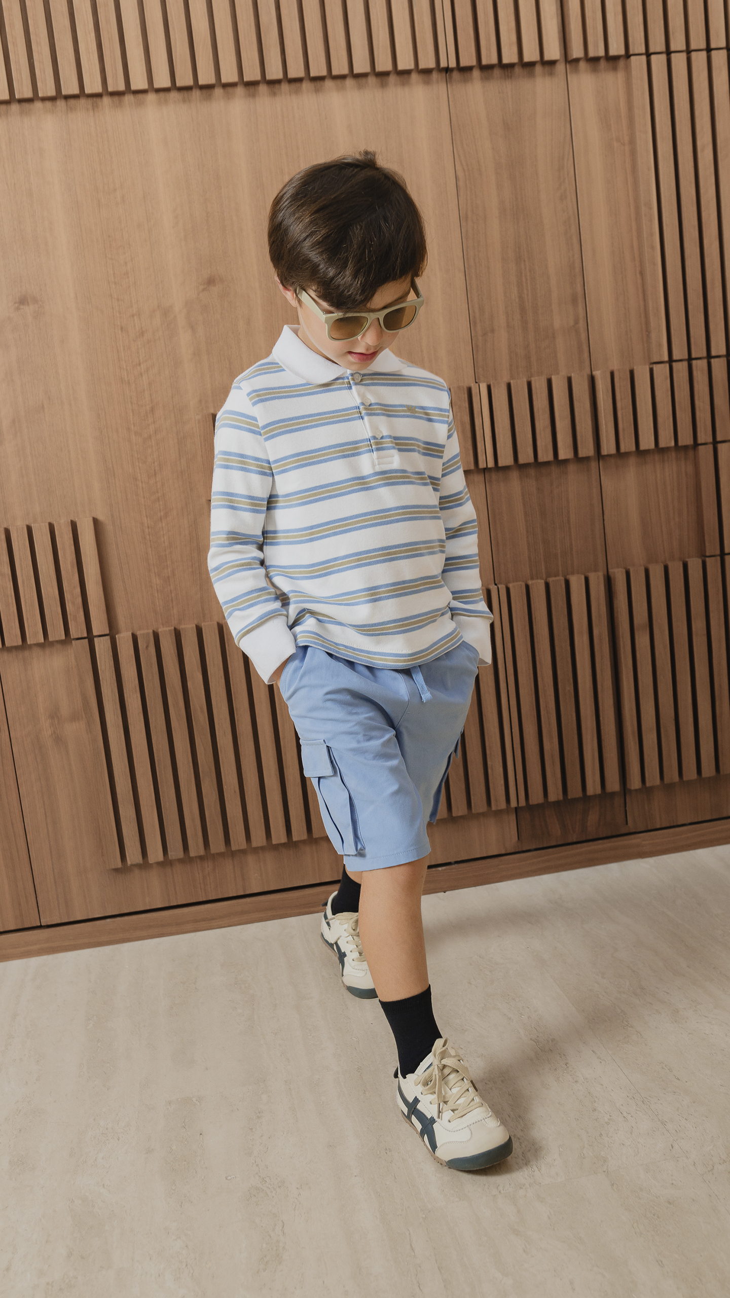 SHORT CARGO AZUL - Imagen 4